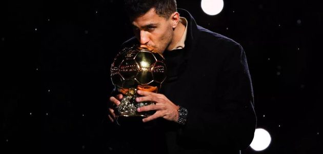 رودري يرد على تصريحات كريستيانو رونالدو بشأن جائزة الكرة الذهبية