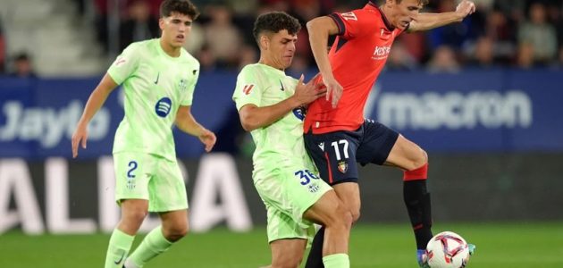 رفض استئناف برشلونة بشأن موعد مواجهة أوساسونا